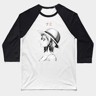 Nami B&W Baseball T-Shirt